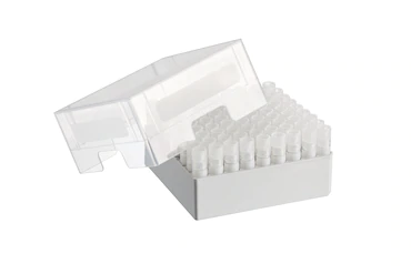 艾本德儲存盒 9 × 9, 可放置 81  個螺旋蓋（凍存）管， 3   mL，2  件，高 76  mm，3  英寸，聚丙烯材料，可耐受最低 -86  °C，可高溫高壓滅菌，帶蓋子并具有數(shù)字字母標識